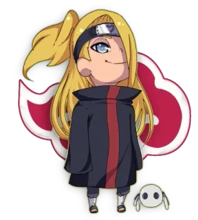 😌 2aa80543 Deidara Naruto anime, naruto, deidara, sticker, akatsuki, cartoon telegram sticker