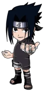 🌀 7f35ae43 Sasuke Uchiha Naruto Sasuke, Naruto, anime, manga, ninja, chibi telegram sticker