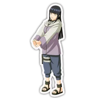 ☺️ 76da377c Hinata Hyuga Naruto アニメ, マンガ, 日向, ナルト, 日向一族, 忍者, ステッカー telegram sticker