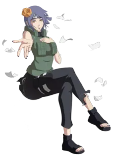 🤙 19ca6f56 Konan Naruto 动漫, 小南, 火影忍者, 角色, 纸, 忍者 telegram sticker