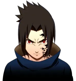 🤨 2cd7cff6 Sasuke Uchiha Naruto 佐助, 鸣人, 动漫, 漫画, 宇智波, 写轮眼, 忍者 telegram sticker