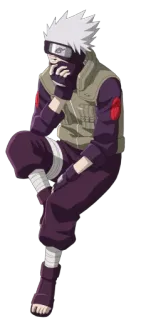 💯 90e1f525 Kakashi Hatake Naruto 卡卡西, 鸣人, 动漫, 漫画, 忍者 telegram sticker