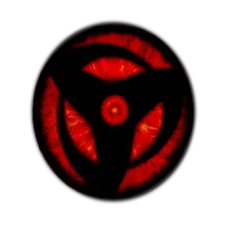 💯 c62f2adc Naruto 写轮眼, 宇智波, 火影忍者, 万花筒写轮眼, 动漫, 眼睛, 红色, 黑色 telegram sticker