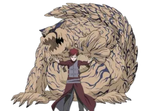 👽 d906cc0c Gaara Naruto 我爱罗, 火影忍者, 动漫, 漫画, 守鹤, 沙, 人柱力 telegram sticker