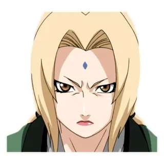 😡 0c07cec5 Tsunade Naruto Tsunade, Naruto, anime, ninja, woman, character, sticker telegram sticker