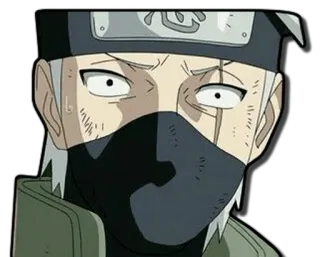 😯 1d5500ff Kakashi Hatake Naruto Kakashi, Naruto, anime, manga, ninja telegram sticker