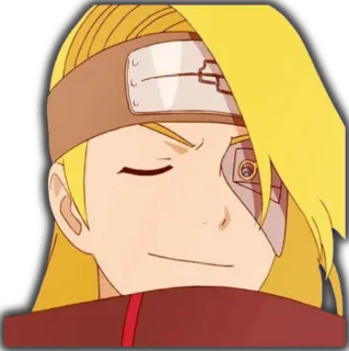😌 55e9e676 Deidara Naruto anime, cartoon, manga, naruto, deidara telegram sticker