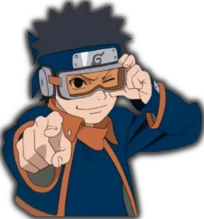 🤪 d9c8ed16 Obito Naruto anime, cartoon, ninja, obito, naruto, uchiha telegram sticker