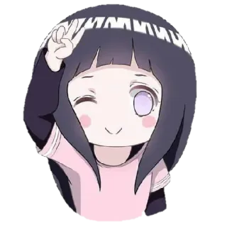 ✌️ 64863192 Hinata Hyuga Naruto Anime, Manga, Słodkie, Kreskówka, Hinata, Hyuga, Naruto telegram sticker