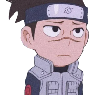 😞 e95568ee Anime, Kreskówka, Ninja, Smutny telegram sticker