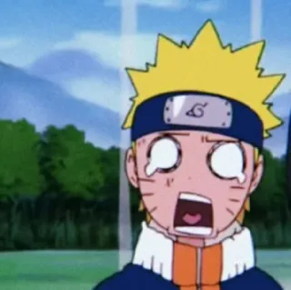 🍜 a73a7e3b Naruto 애니메이션, 만화, 충격, 반응, 웃긴, 우즈마키 나루토 telegram sticker