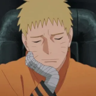 🍜 c6f656a3 Naruto 애니메이션, 만화, 나루토, 슬픈, 생각에 잠긴 telegram sticker