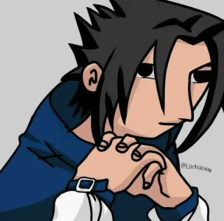 🚤 d0349283 Sasuke Naruto sasuke, anime, manga, naruto, uchiha, personaggio, fanart whatsapp sticker