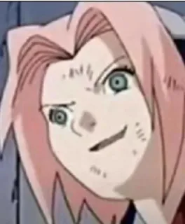 😼 da6d96ac Sakura Naruto Sakura, Naruto, Anime, Manga, faccia buffa, cartone animato, animazione whatsapp sticker