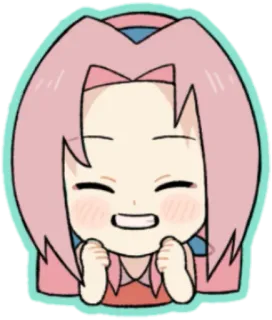 naruto cute @NarutoOfficialStick whatsapp stickers