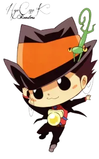 👦 8b00b970 Аниме, Мультфильм, Персонаж, Манга, Шляпа, Каваий whatsapp sticker