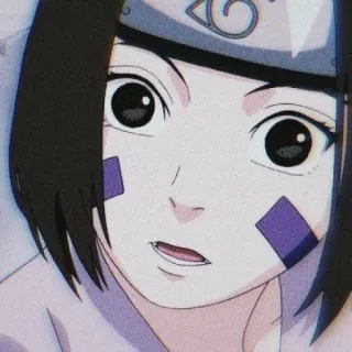 😯 2d6b4db0 Rin Nohara Naruto Anime, Naruto, Rin Nohara, Ninja, Ikat kepala, Lucu, Kartun whatsapp sticker