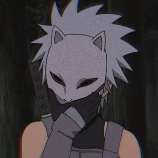 ☮ 9b666281 Kakashi Hatake Naruto Kakashi, Naruto, Anime, Ninja, Topeng, Manga whatsapp sticker