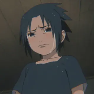 🔹 97c7d7b5 Sasuke Naruto 애니메이션, 만화, 슬픈, 울음, 눈물, 사스케, 우치하, 나루토 telegram sticker