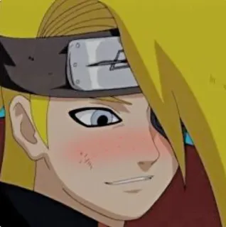 🔸 ecaf3493 Deidara Naruto 애니메이션, 만화, 나루토, 데이다라, 아카츠키 telegram sticker