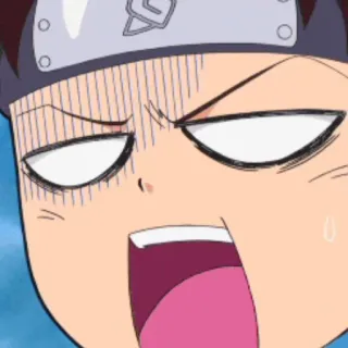 🙄 9a3fff0d Tenten Naruto 动漫, 卡通, 反应, 搞笑, 困惑, 表情 telegram sticker