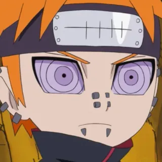 🙃 9adb3513 Pain Naruto 动漫, 火影忍者, 佩恩, 轮回眼, 忍者 telegram sticker