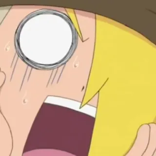 😱 a00ab574 动漫, 震惊, 脸, 表情 telegram sticker