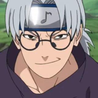 😏 c6ec1305 Kabuto Yakushi Naruto 动漫, 漫画, 头盔, 火影忍者, 眼镜, 忍者 telegram sticker