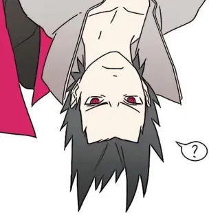 🔪 3775f045 ? Anime, Manga, Fragezeichen, Auf dem Kopf, Charakter, Illustration, Sticker whatsapp sticker