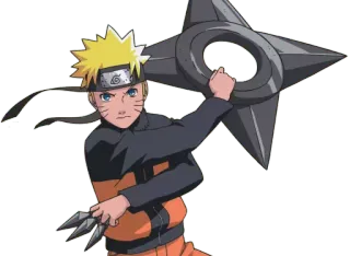 🗡 0ac36b01 Naruto Naruto, anime, manga, shuriken, ninja telegram sticker