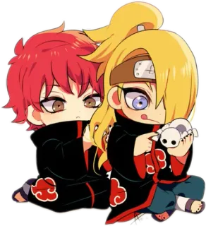 👬 ea3778ee Sasori Anime, Chibi, Imut, Fanart, Naruto, Deidara, Sasori telegram sticker