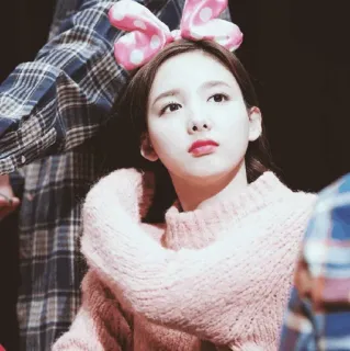 🖇 346b5978 kpop, twice, nayeon, idol, cantante, linda, mujer, rosa whatsapp sticker