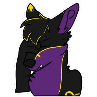 🤦‍♂️ 36bc4af8 Anthro, Rubah, Furry, Lucu, Peluk, Kartun telegram sticker