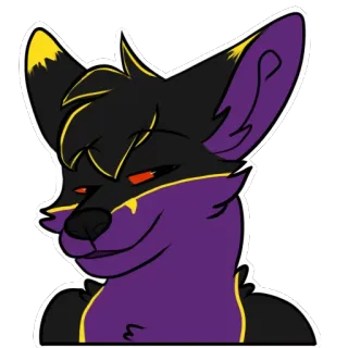 😏 670015f1 Furry, Rubah, Binatang, Antropomorfik, Kartun, Gambar telegram sticker