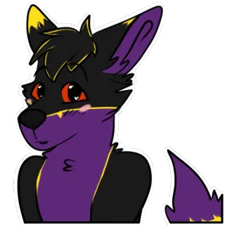 🐶 dedc8596 Furry, Anthro, Kartun, Rubah, Lucu telegram sticker