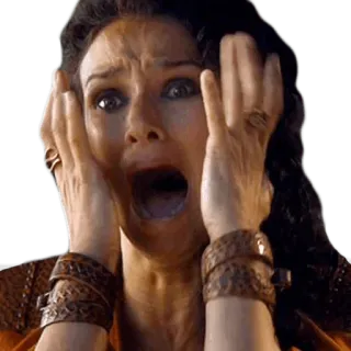 😫 e3139be3 effrayé, femme, choquée, peur, surprise telegram sticker