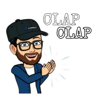 👏 838e2d08 CLAP CLAP applaus, klappen, succes, viering, Bitmoji telegram sticker