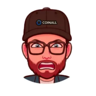 😡 92ecfe42 COINALL Cartoon, Man, Hoed, Coinall telegram sticker