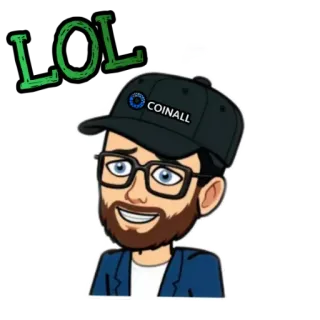 😛 b755d88c LOL Avatar, Cartoon, Man, Bril, Hoed, LOL, Grappig telegram sticker