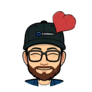 ❤️ bf573fdf COINALL Avatar, Man, Bril, Hart, Bitmoji, Cartoon telegram sticker