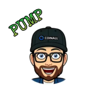 😄 e19dfed1 PUMP crypto, financieel, investering, avatar, pump telegram sticker