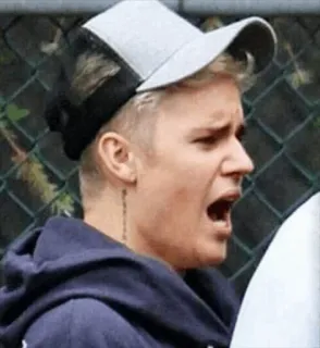 😴 1e221621 Justin Bieber cantante, persona, celebrità, uomo, Justin Bieber telegram sticker