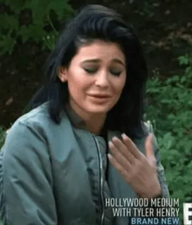 😭 3f2326cb Hollywood Medium with Tyler Henry HOLLYWOOD MEDIUM WITH TYLER HENRY BRAND NEW piangere, donna, arrabbiata, triste, lacrime, reality show telegram sticker