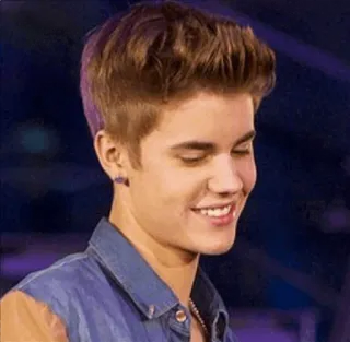 ☺️ 9321dd1a Justin Bieber Justin Bieber, cantante, idolo degli adolescenti, musicista, celebrità telegram sticker