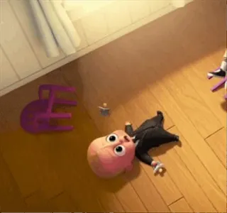 😲 180e45f1 Boss Baby The Boss Baby bambino, cartone animato, personaggio, pavimento, vestito telegram sticker