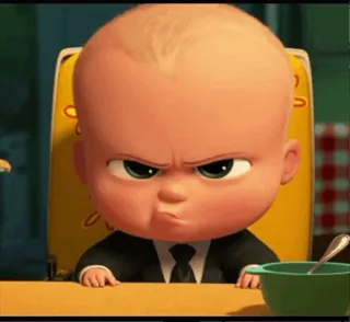 😠 1cebd7cd Boss Baby The Boss Baby Cartone animato, Bebè, Capo, Film, Animato telegram sticker