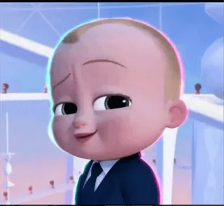 ☺️ 3f745bf8 Boss Baby The Boss Baby cartone animato, bambino, completo, capo, personaggio telegram sticker