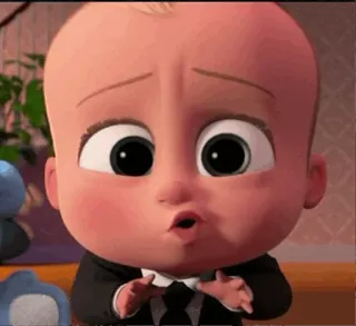 😳 460a89fe Boss Baby The Boss Baby cartone animato, bambino, capo, completo telegram sticker