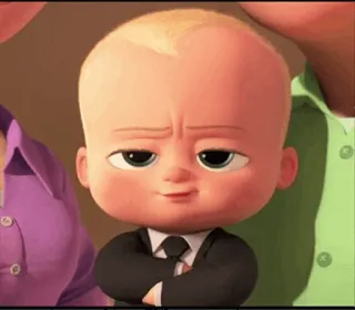 😏 4c135c3a Boss Baby The Boss Baby cartone animato, bambino, completo, capo, personaggio film, animato telegram sticker