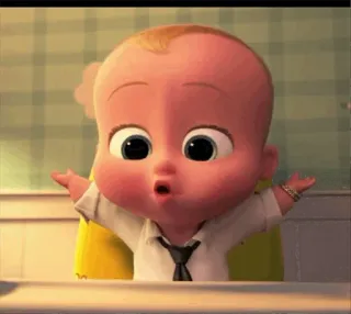 🤷 7f45b565 Boss Baby The Boss Baby Bebè, Capo, Cartone animato, Film, Personaggio telegram sticker